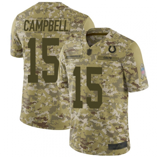 Colts 15 Parris Campbell Camo Men Stitched Football Limited 2018 Salute To Service Jersey Colts 15 Parris Campbell Camo Men Stitched Football Limited 2018 Salute To Service Jersey