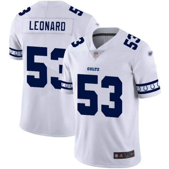 Colts 53 Darius Leonard White Men Stitched Football Limited Team Logo Fashion Jersey Colts 53 Darius Leonard White Men Stitched Football Limited Team Logo Fashion Jersey