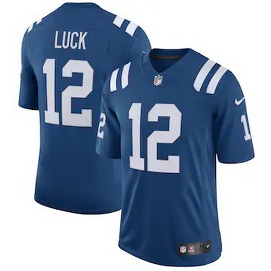 Indianapolis Colts 12 Andrew Luck Men Nike Royal Vapor Limited Team Jersey Indianapolis Colts 12 Andrew Luck Men Nike Royal Vapor Limited Team Jersey
