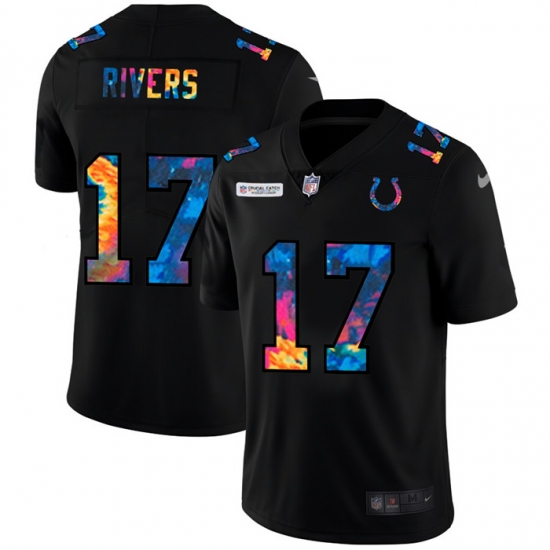 Indianapolis Colts 17 Philip Rivers Men Nike Multi Color Black 2020 NFL Crucial Catch Vapor Untouchable Limited Jersey Indianapolis Colts 17 Philip Rivers Men Nike Multi Color Black 2020 NFL Crucial Catch Vapor Untouchable Limited Jersey