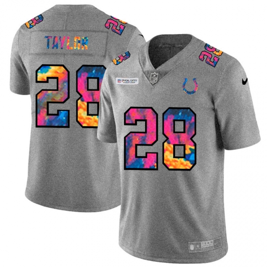 Indianapolis Colts 28 Jonathan Taylor Men Nike Multi Color 2020 NFL Crucial Catch NFL Jersey Greyheather Indianapolis Colts 28 Jonathan Taylor Men Nike Multi Color 2020 NFL Crucial Catch NFL Jersey Greyheather