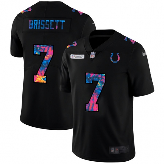 Indianapolis Colts 7 Jacoby Brissett Men Nike Multi Color Black 2020 NFL Crucial Catch Vapor Untouchable Limited Jersey Indianapolis Colts 7 Jacoby Brissett Men Nike Multi Color Black 2020 NFL Crucial Catch Vapor Untouchable Limited Jersey