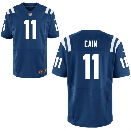 Men Colts #11 Deon Cain Blue Elite Jersey Men Colts #11 Deon Cain Blue Elite Jersey