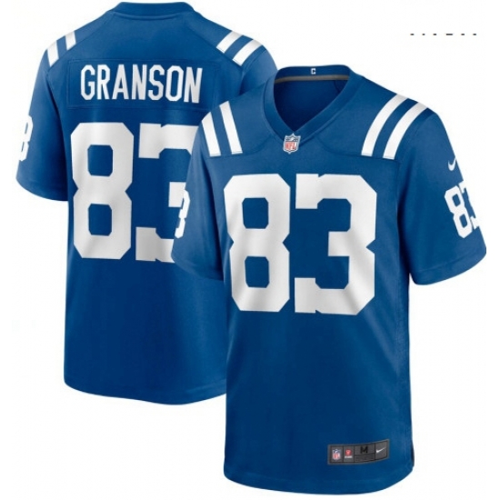 Men Indianapolis 83 Colts Indianapolis Colts Kylen Granson Blue Limited Jersey Men Indianapolis 83 Colts Indianapolis Colts Kylen Granson Blue Limited Jersey