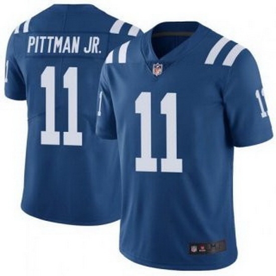 Men Indianapolis Colts 11 Michael Pittman Jr Royal Limited Color Rush Vapor Untouchable Limited Stitched Jersey Men Indianapolis Colts 11 Michael Pittman Jr Royal Limited Color Rush Vapor Untouchable Limited Stitched Jersey