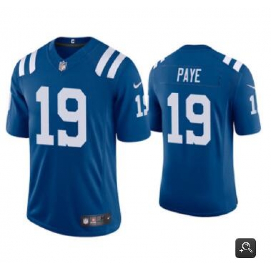 Men Indianapolis Colts #19 Kwity Paye Blue 2021 Vapor Untouchable Limited Stitched NFL Jersey Men Indianapolis Colts #19 Kwity Paye Blue 2021 Vapor Untouchable Limited Stitched NFL Jersey