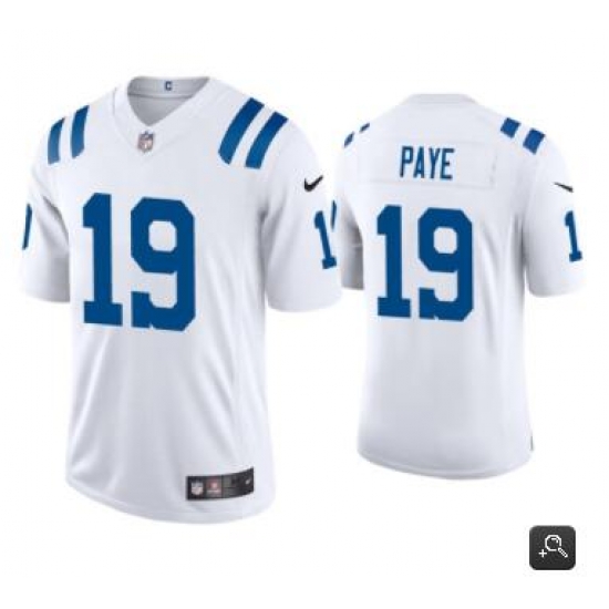 Men Indianapolis Colts #19 Kwity Paye White 2021 Vapor Untouchable Limited Stitched NFL Jersey Men Indianapolis Colts #19 Kwity Paye White 2021 Vapor Untouchable Limited Stitched NFL Jersey