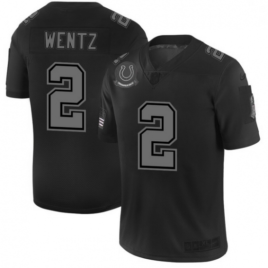Men Indianapolis Colts 2 Carson Wentz Men Nike Black 2019 Salute to Service Limited Stitched NFL Jersey Men Indianapolis Colts 2 Carson Wentz Men Nike Black 2019 Salute to Service Limited Stitched NFL Jersey