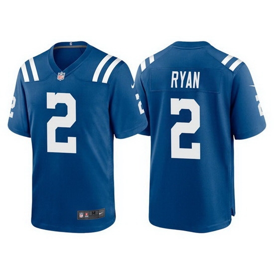 Men Indianapolis Colts 2 Matt Ryan Blue Vapor Untouchable Limited Stitched Football jersey Men Indianapolis Colts 2 Matt Ryan Blue Vapor Untouchable Limited Stitched Football jersey