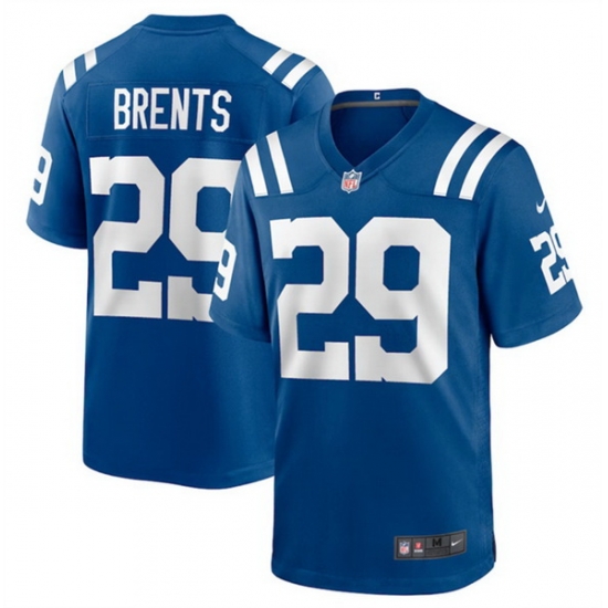 Men Indianapolis Colts 29 JuJu Brents Blue Stitched Football Game Jersey Men Indianapolis Colts 29 JuJu Brents Blue Stitched Football Game Jersey