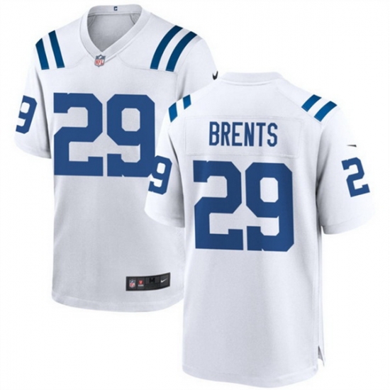 Men Indianapolis Colts 29 JuJu Brents White Stitched Football Game Jersey Men Indianapolis Colts 29 JuJu Brents White Stitched Football Game Jersey