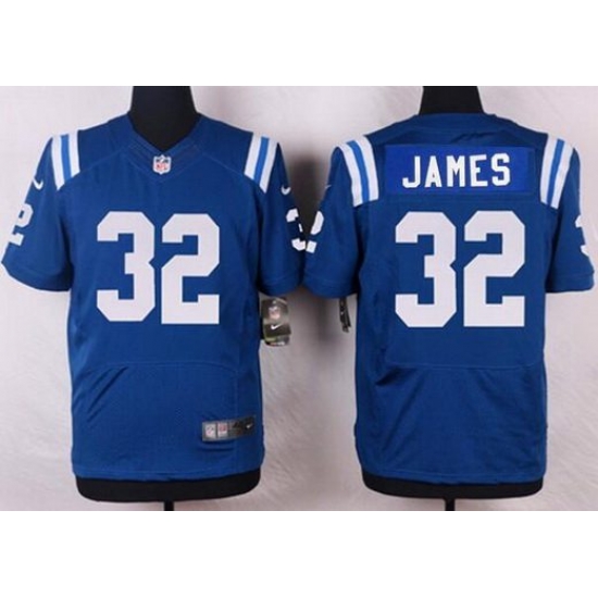 Men Indianapolis Colts #32 Edgerrin James Blue Retired Player NFL Nike Elite Jersey Men Indianapolis Colts #32 Edgerrin James Blue Retired Player NFL Nike Elite Jersey