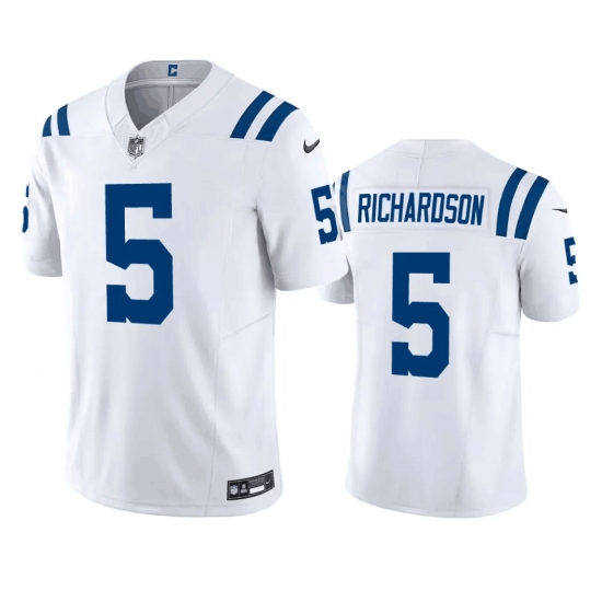 Men Indianapolis Colts 5 Anthony Richardson White 2023 F U S E Vapor Untouchable Stitched Football Jersey Men Indianapolis Colts 5 Anthony Richardson White 2023 F U S E Vapor Untouchable Stitched Football Jersey