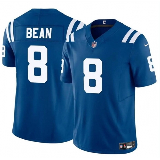 Men Indianapolis Colts 8 Jason Bean Blue 2024 F U S E Vapor Limited Stitched Football Jersey Men Indianapolis Colts 8 Jason Bean Blue 2024 F U S E Vapor Limited Stitched Football Jersey