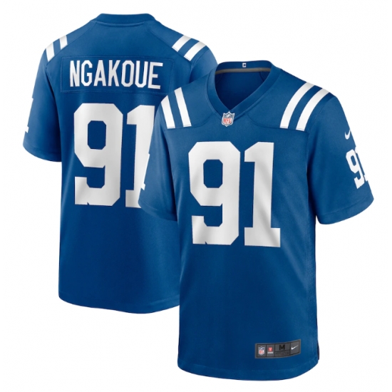 Men Indianapolis Colts 91 Yannick Ngakoue Royal Stitched Game Jersey Men Indianapolis Colts 91 Yannick Ngakoue Royal Stitched Game Jersey