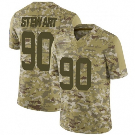 Men Indianapolis Colts Grover Stewart 90 2018 Salute To Service NFL Limited Jersey Men Indianapolis Colts Grover Stewart 90 2018 Salute To Service NFL Limited Jersey