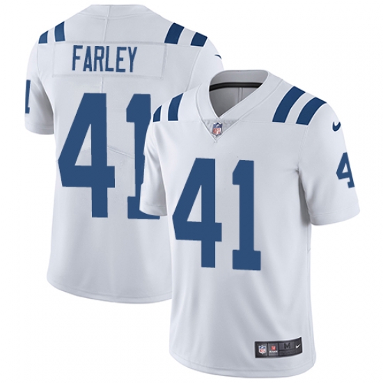 Men Nike Colts #41 Matthias Farley White Stitched NFL Vapor Untouchable Limited Jersey Men Nike Colts #41 Matthias Farley White Stitched NFL Vapor Untouchable Limited Jersey