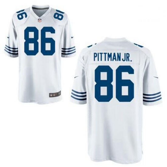 Men Nike Colts 86 Michael Pittman Jr. White Vapor Limited Stitched NFL Jersey Men Nike Colts 86 Michael Pittman Jr. White Vapor Limited Stitched NFL Jersey