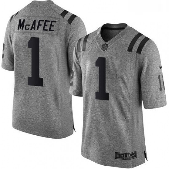 Men Nike Indianapolis Colts 1 Pat McAfee Limited Gray Gridiron NFL Jersey Men Nike Indianapolis Colts 1 Pat McAfee Limited Gray Gridiron NFL Jersey