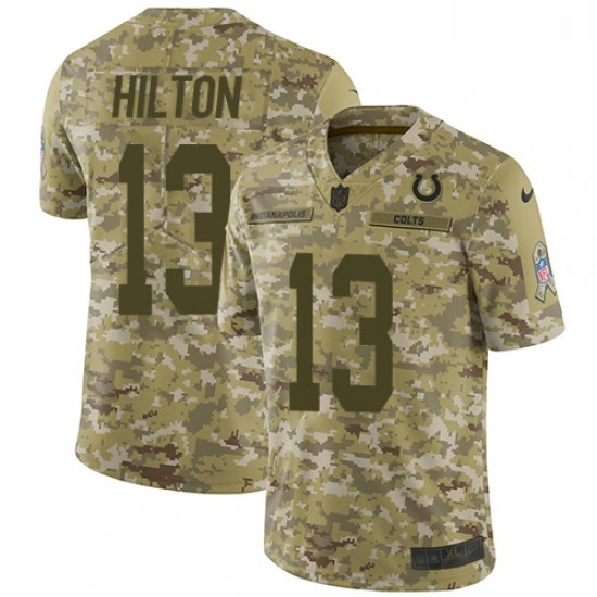 Men Nike Indianapolis Colts 13 TY Hilton Limited Camo 2018 Salute to Service NFL Jers Men Nike Indianapolis Colts 13 TY Hilton Limited Camo 2018 Salute to Service NFL Jers
