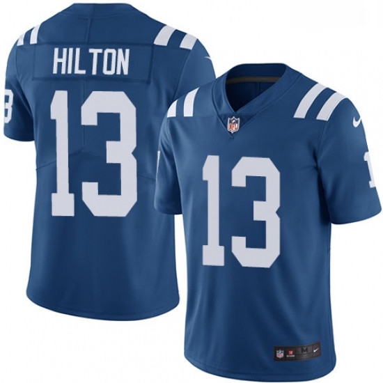 Men Nike Indianapolis Colts 13 TY Hilton Royal Blue Team Color Vapor Untouchable Limited Player NFL Jersey Men Nike Indianapolis Colts 13 TY Hilton Royal Blue Team Color Vapor Untouchable Limited Player NFL Jersey