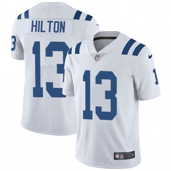 Men Nike Indianapolis Colts 13 TY Hilton White Vapor Untouchable Limited Player NFL Jersey Men Nike Indianapolis Colts 13 TY Hilton White Vapor Untouchable Limited Player NFL Jersey