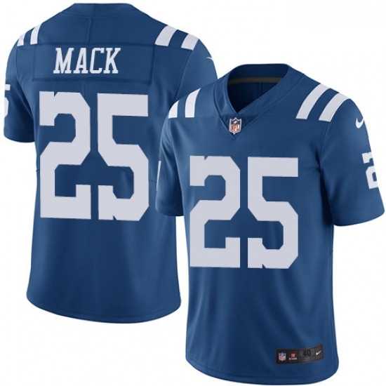 Men Nike Indianapolis Colts 25 Marlon Mack Limited Royal Blue Rush Vapor Untouchable NFL Jersey Men Nike Indianapolis Colts 25 Marlon Mack Limited Royal Blue Rush Vapor Untouchable NFL Jersey