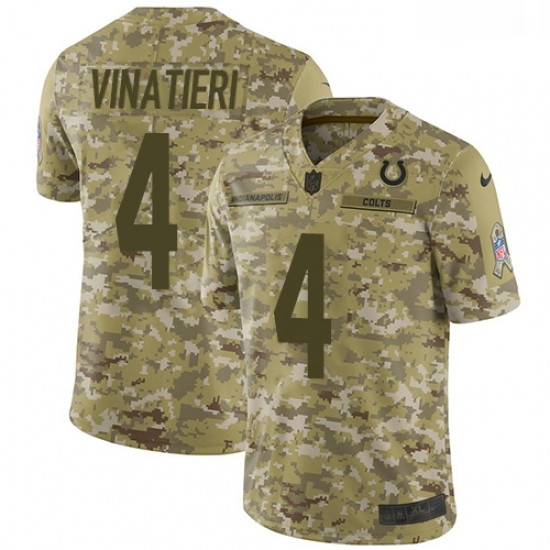 Men Nike Indianapolis Colts 4 Adam Vinatieri Limited Camo 2018 Salute to Service NFL Jersey Men Nike Indianapolis Colts 4 Adam Vinatieri Limited Camo 2018 Salute to Service NFL Jersey