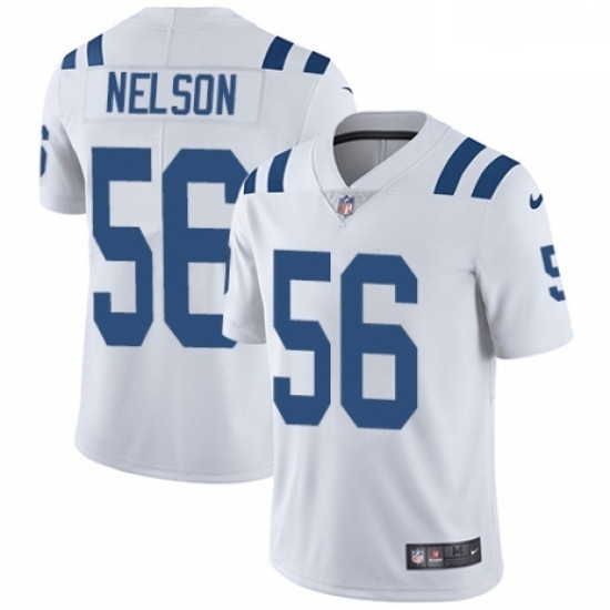 Men Nike Indianapolis Colts 56 Quenton Nelson White Vapor Untouchable Limited Player NFL Jersey Men Nike Indianapolis Colts 56 Quenton Nelson White Vapor Untouchable Limited Player NFL Jersey