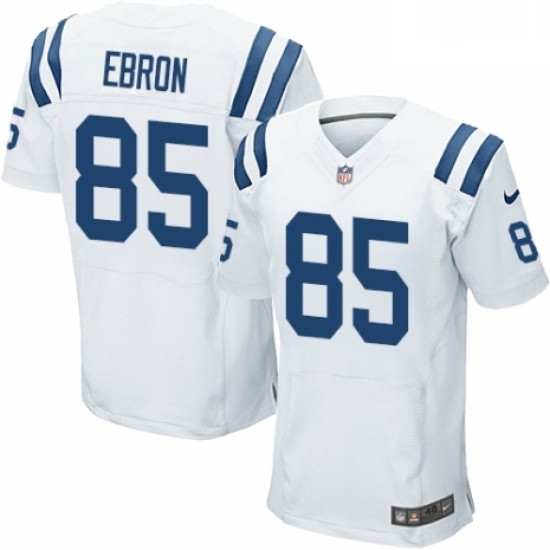 Men Nike Indianapolis Colts 85 Eric Ebron Elite White NFL Jersey Men Nike Indianapolis Colts 85 Eric Ebron Elite White NFL Jersey