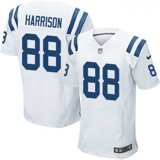 Men Nike Indianapolis Colts 88 Marvin Harrison Elite White NFL Jersey Men Nike Indianapolis Colts 88 Marvin Harrison Elite White NFL Jersey