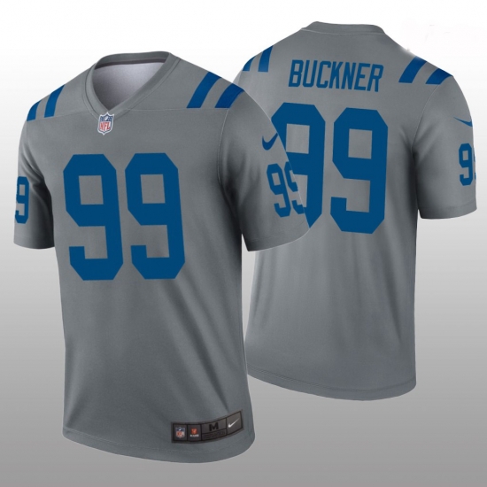 Men Nike Indianapolis Colts 99 Deforest Buckner Nike Gray Inverted Legend Jersey Men Nike Indianapolis Colts 99 Deforest Buckner Nike Gray Inverted Legend Jersey