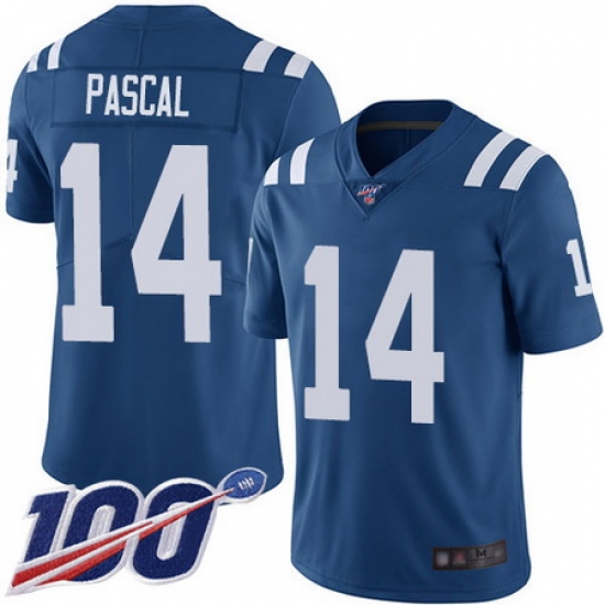 Men Zach Pascal Limited Home Jersey 14 Football Indianapolis Colts Royal Blue Men Zach Pascal Limited Home Jersey 14 Football Indianapolis Colts Royal Blue