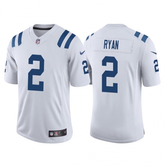 Men's Indianapolis Colts #2 Matt Ryan White Stitched Jersey Men's Indianapolis Colts #2 Matt Ryan White Stitched Jersey