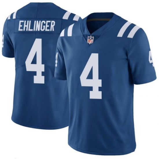 Men's Indianapolis Colts #4 Sam Ehlinger Blue Vapor Untouchable Stitched Jersey Men's Indianapolis Colts #4 Sam Ehlinger Blue Vapor Untouchable Stitched Jersey