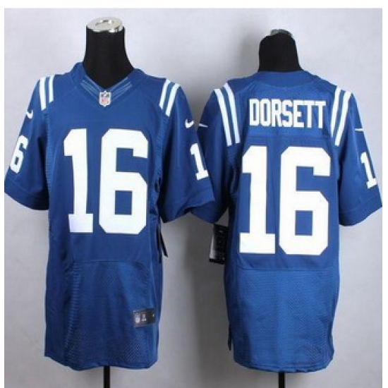 New Indianapolis Colts #16 Phillip Dorsett Royal Blue Team Color Men Stitched NFL Elite Jersey New Indianapolis Colts #16 Phillip Dorsett Royal Blue Team Color Men Stitched NFL Elite Jersey