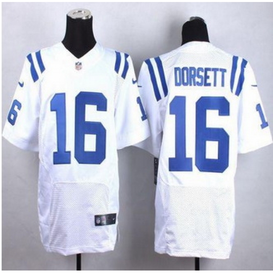 New Indianapolis Colts #16 Phillip Dorsett White Men Stitched NFL Elite Jersey New Indianapolis Colts #16 Phillip Dorsett White Men Stitched NFL Elite Jersey