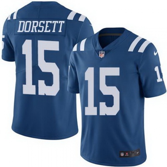 Nike Colts #15 Phillip Dorsett Royal Blue Mens Stitched NFL Limited Rush Jersey Nike Colts #15 Phillip Dorsett Royal Blue Mens Stitched NFL Limited Rush Jersey