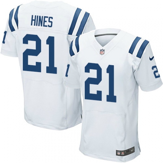 Nike Colts #21 Nyheim Hines White Mens Stitched NFL Elite Jersey Nike Colts #21 Nyheim Hines White Mens Stitched NFL Elite Jersey