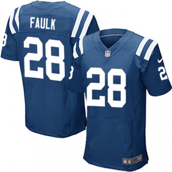 Nike Colts #28 Marshall Faulk Royal Blue Team Color Mens Stitched NFL Elite Jersey Nike Colts #28 Marshall Faulk Royal Blue Team Color Mens Stitched NFL Elite Jersey