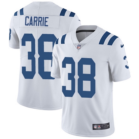 Nike Colts 38 T J Carrie White Men Stitched NFL Vapor Untouchable Limited Jersey Nike Colts 38 T J Carrie White Men Stitched NFL Vapor Untouchable Limited Jersey
