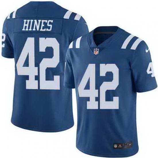 Nike Colts 42 Nyheim Hines Royal Color Rush Limited Jersey Nike Colts 42 Nyheim Hines Royal Color Rush Limited Jersey
