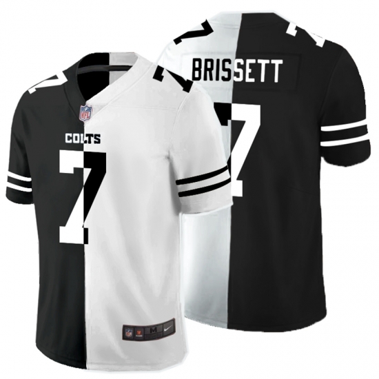 Nike Colts 7 Jacoby Brissett Black And White Split Vapor Untouchable Limited Jersey Nike Colts 7 Jacoby Brissett Black And White Split Vapor Untouchable Limited Jersey