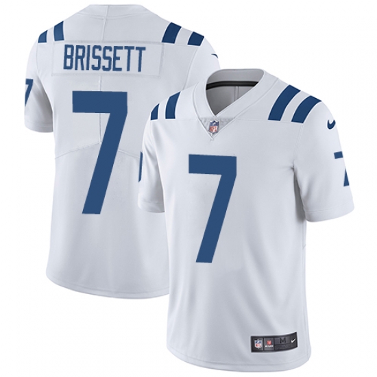 Nike Colts #7 Jacoby Brissett White Mens Stitched NFL Vapor Untouchable Limited Jersey Nike Colts #7 Jacoby Brissett White Mens Stitched NFL Vapor Untouchable Limited Jersey