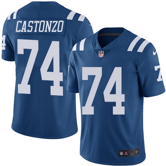 Nike Colts 74 Anthony Castonzo Royal Blue Men Stitched NFL Limited Rush Jersey Nike Colts 74 Anthony Castonzo Royal Blue Men Stitched NFL Limited Rush Jersey