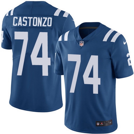 Nike Colts 74 Anthony Castonzo Royal Blue Team Color Men Stitched NFL Vapor Untouchable Limited Jersey Nike Colts 74 Anthony Castonzo Royal Blue Team Color Men Stitched NFL Vapor Untouchable Limited Jersey