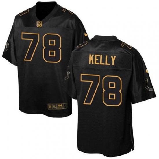 Nike Colts #78 Ryan Kelly Black Mens Stitched NFL Elite Pro Line Gold Collection Jersey Nike Colts #78 Ryan Kelly Black Mens Stitched NFL Elite Pro Line Gold Collection Jersey