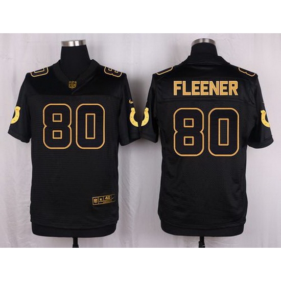 Nike Colts #80 Coby Fleener Black Mens Stitched NFL Elite Pro Line Gold Collection Jersey Nike Colts #80 Coby Fleener Black Mens Stitched NFL Elite Pro Line Gold Collection Jersey