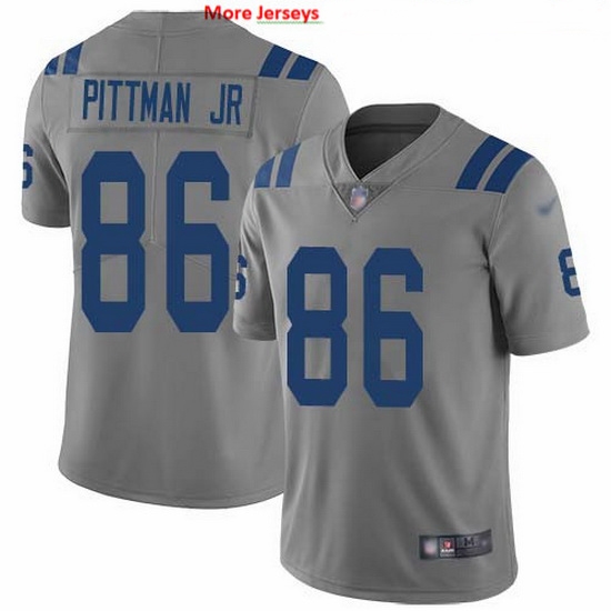 Nike Colts 86 Michael Pittman Jr Gray Men Stitched NFL Limited Inverted Legend Jersey Nike Colts 86 Michael Pittman Jr Gray Men Stitched NFL Limited Inverted Legend Jersey