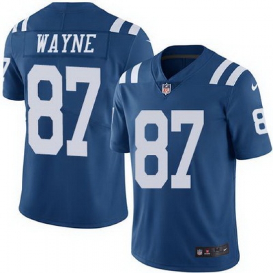 Nike Colts #87 Reggie Wayne Royal Blue Mens Stitched NFL Limited Rush Jersey Nike Colts #87 Reggie Wayne Royal Blue Mens Stitched NFL Limited Rush Jersey
